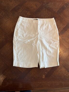 Talbots White Bermuda Shorts